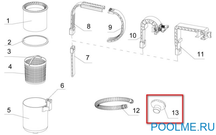 Набор INTEX для подключения скиммера, арт. 25016