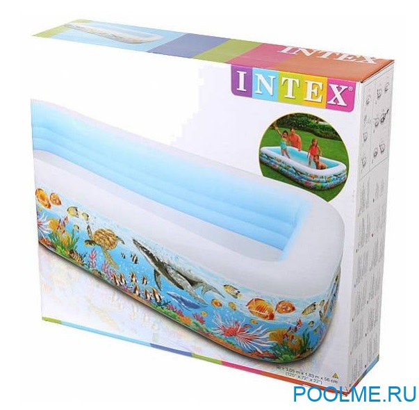Детский бассейн INTEX "Тропический риф" 305 x 183 x 56 см, артикул 58485