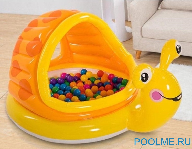 Детский бассейн INTEX "Улитка" 145 x 102 x 74 см, артикул 57124