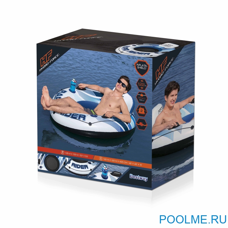 Надувной круг-кресло Bestway "Rapid Rider" 135 см, артикул 43116 Надувной круг-кресло Bestway "Rapid Rider" 135 см, артикул 43116