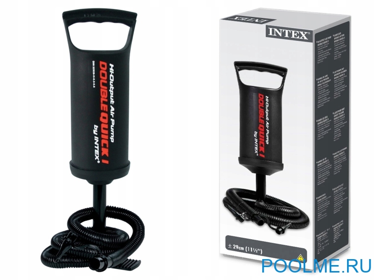 Насос ручной INTEX "Double Quick I" 2.5 л/29 см, артикул 68612