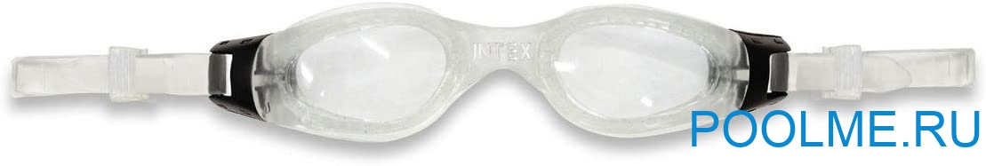 Очки для плавания INTEX "Мастер про", белые линзы, артикул 55692-W Очки для плавания INTEX "Мастер про", белые линзы, артикул 55692-W