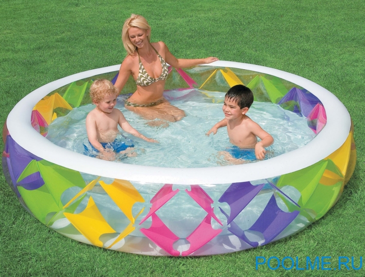 Детский бассейн INTEX &quot;Цветной&quot; 229 x 56 см, артикул 56494