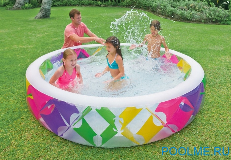 Детский бассейн INTEX &quot;Цветной&quot; 229 x 56 см, артикул 56494