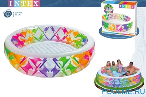 Детский бассейн INTEX &quot;Цветной&quot; 229 x 56 см, артикул 56494