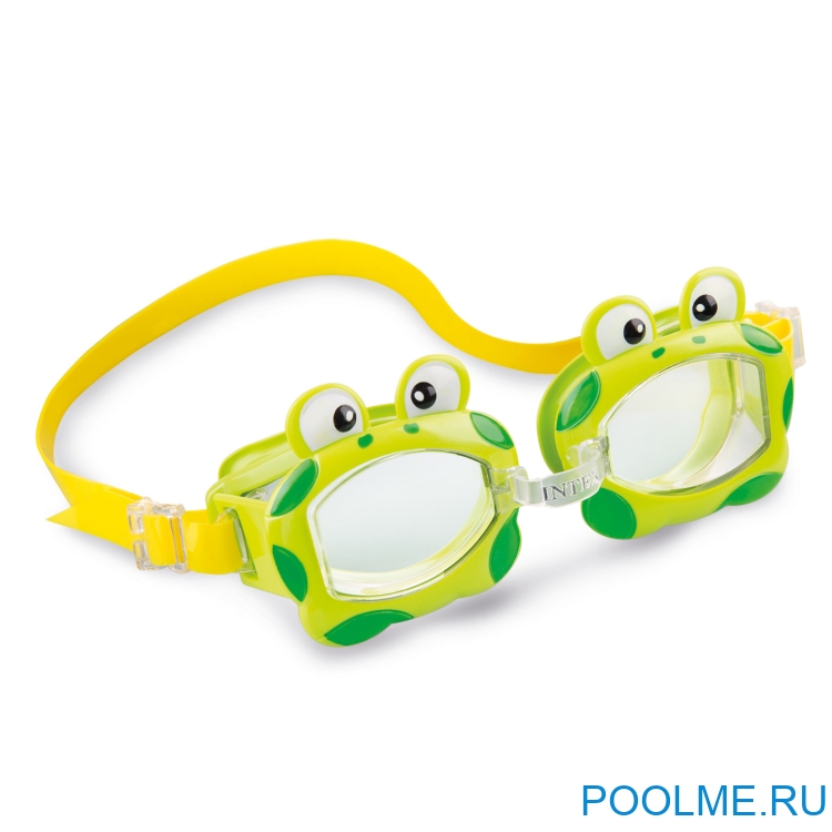 Очки для плавания INTEX "Морские жители", лягушка, артикул 55603-L