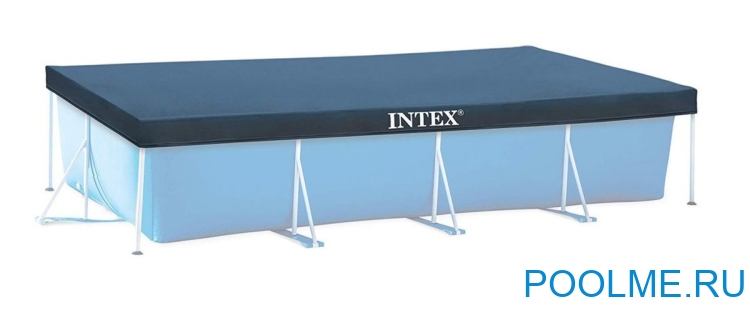 Тент INTEX для каркасных бассейнов 4.5 x 2.2 м, артикул 28039 Тент INTEX для каркасных бассейнов 4.5 x 2.2 м, артикул 28039