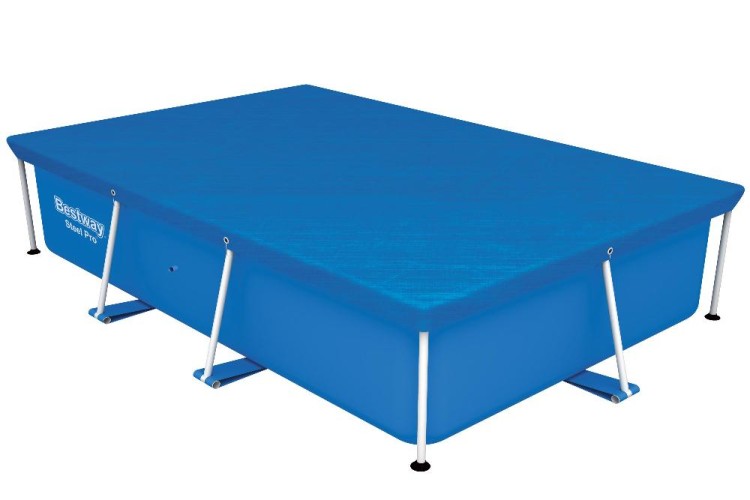 Тент Bestway 3.04 x 2.05 м для прямоугольного каркасного бассейна 3.0 x 2.01 x 0.66 м, артикул 58106