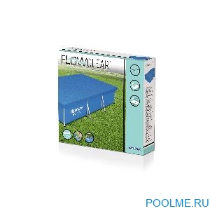 Тент Bestway 3.04 x 2.05 м для прямоугольного каркасного бассейна 3.0 x 2.01 x 0.66 м, артикул 58106
