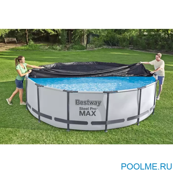 Тент для каркасных бассейнов и с надувным бортом Fast Set 366см, артикул 58037 Тент для каркасных бассейнов и с надувным бортом Fast Set 366см, артикул 58037