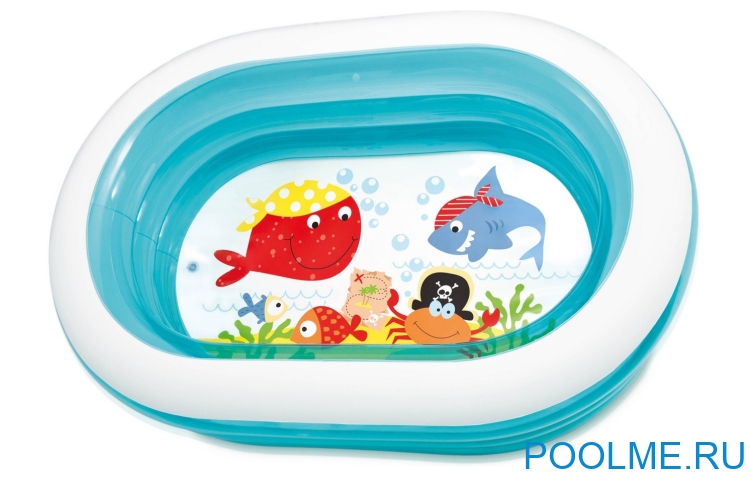 Детский бассейн INTEX «Пираты» 163 x 107 x 46 см, артикул 57482
