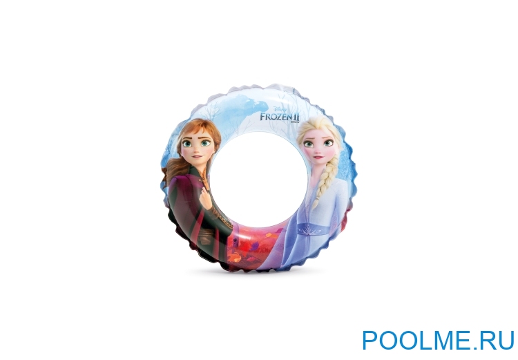 Надувной круг для плавания INTEX «Холодное сердце», артикул 56201 Надувной круг для плавания INTEX «Холодное сердце», артикул 56201