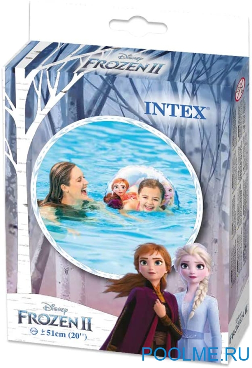 Надувной круг для плавания INTEX «Холодное сердце», артикул 56201 Надувной круг для плавания INTEX «Холодное сердце», артикул 56201