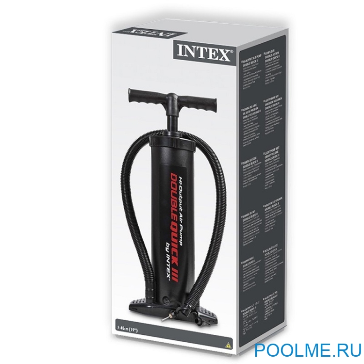 Насос ручной INTEX "Double Quick III" 5 л/48 см, артикул 68615
