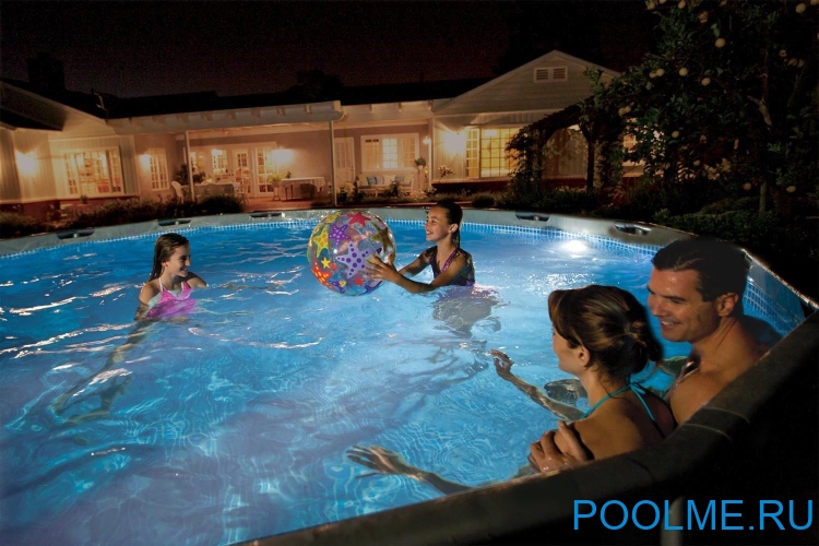 Каркасный бассейн INTEX 26744, размер 5.49 x 1.22 м Каркасный бассейн INTEX 26744, размер 5.49 x 1.22 м