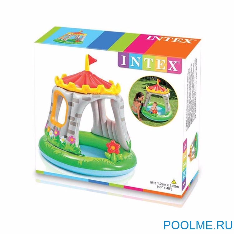 Детский надувной бассейн INTEX "Дворец" 1.22 x 1.22 м, артикул 57122