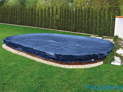 Тент Azuro для бассейна 7.3 x 3.7 м, синий, артикул 3EXX0455