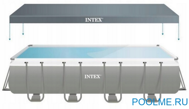 Тент INTEX для каркасного бассейна 5.49 х 2.74 м, арт. 10756