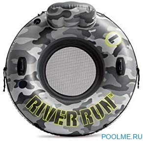 Надувной круг-кресло INTEX "Camo River Run 1" с ручками, 135 см, артикул 56835 Надувной круг-кресло INTEX "Camo River Run 1" с ручками, 135 см, артикул 56835