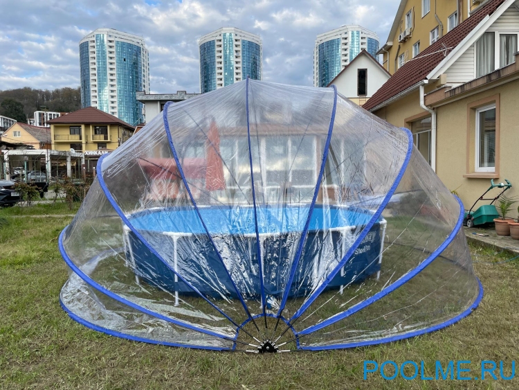Круглый павильон Pool Tent материал ПВХ - 200 мкм, Ø 5.5 метра; артикул LT550