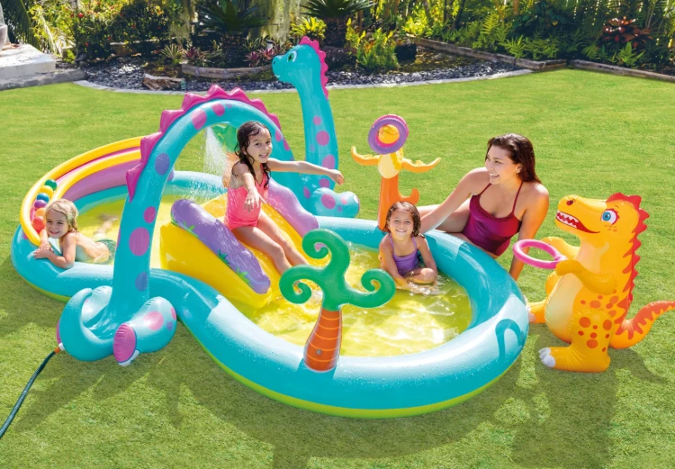 Надувной игровой центр INTEX "Диноленд" 333 x 229 x 112 см, артикул 57135
