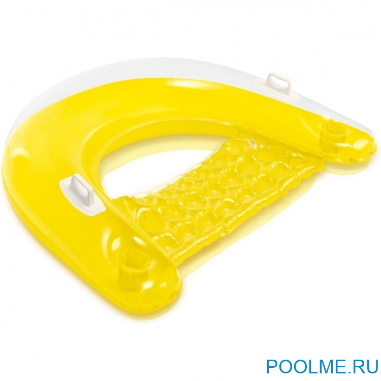 Кресло INTEX &quot;Бумеранг&quot; желтый 152 x 99 см, артикул 58859-Y