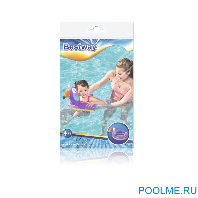 Надувной круг Bestway "Какаду" разъемный, артикул 36112-K Надувной круг Bestway "Какаду" разъемный, артикул 36112-K