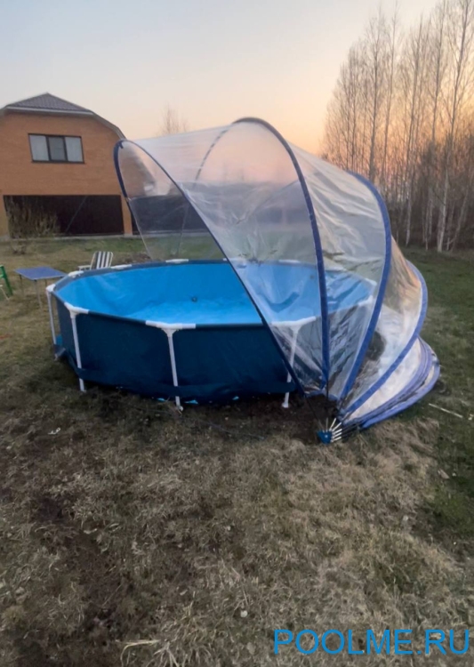 Круглый павильон Pool Tent материал ПВХ - 200 мкм, Ø 5 метра; артикул LT500