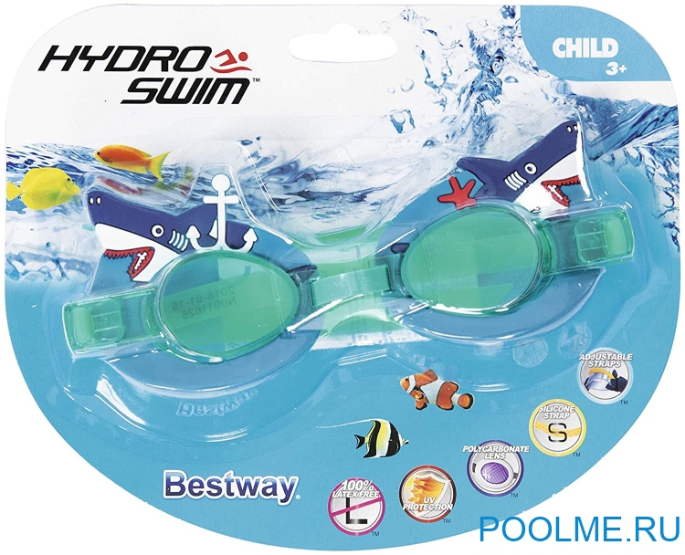 Очки для плавания Bestway "Акулы", артикул 21080-A