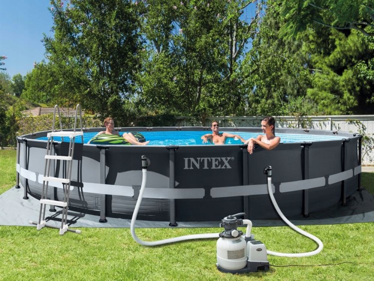 Каркасный бассейн INTEX 26334, размер 6.10 x 1.22 м