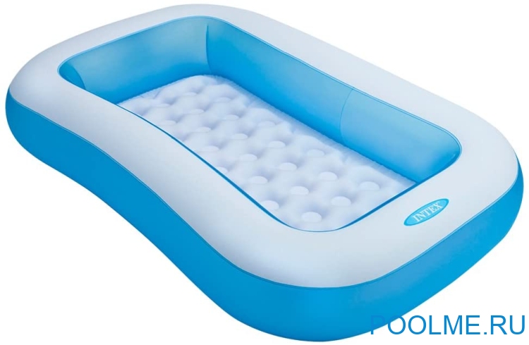 Надувной детский бассейн INTEX 166 x 100 x 25 см, с надувным дном, артикул 57403 Надувной детский бассейн INTEX 166 x 100 x 25 см, с надувным дном, артикул 57403