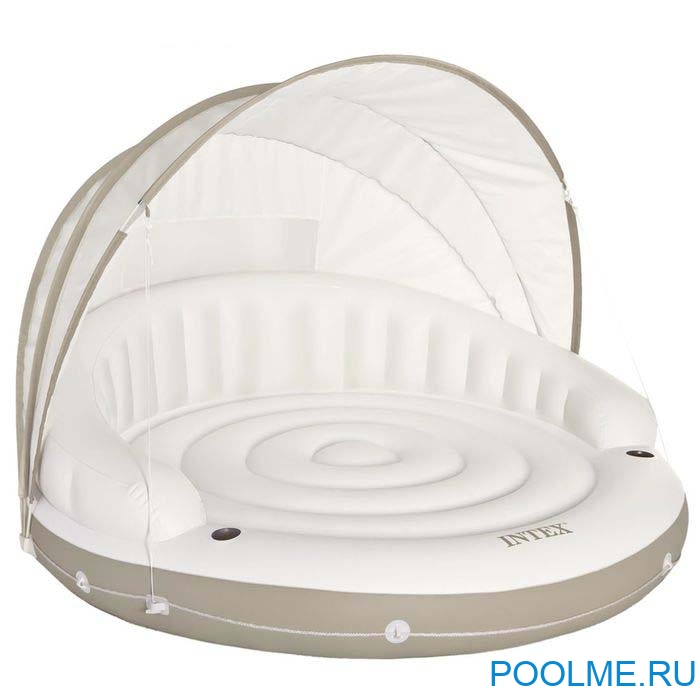 Надувной плот INTEX "Остров с навесом" 199 x 150 см, артикул 58292 Надувной плот INTEX "Остров с навесом" 199 x 150 см, артикул 58292