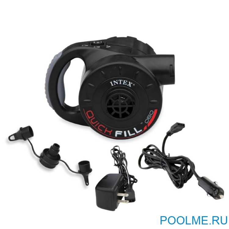 Насос электрический INTEX "Quick-Fill" 220В/12В с аккумулятором, артикул 66622 Насос электрический INTEX "Quick-Fill" 220В/12В с аккумулятором, артикул 66622