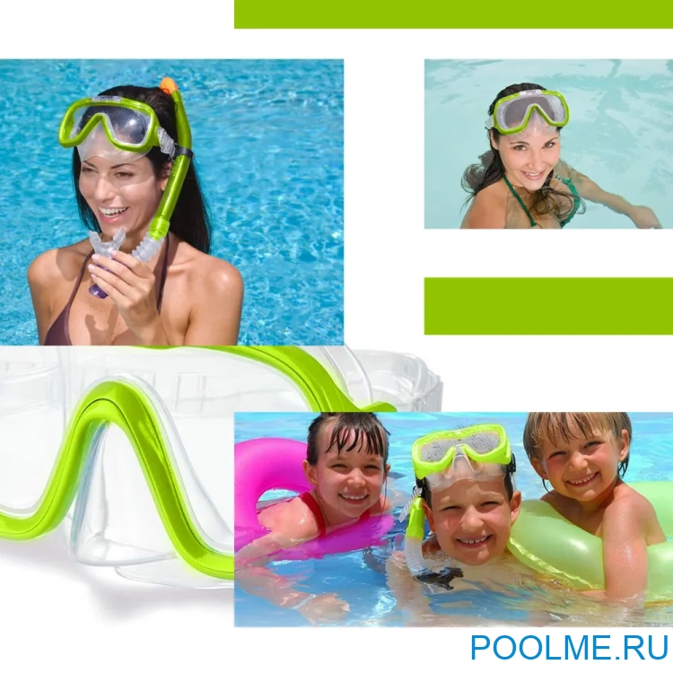 Маска для плавания INTEX "Sea Scan", артикул 55916-G Маска для плавания INTEX "Sea Scan", артикул 55916-G