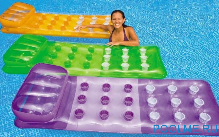 Матрас для плавания INTEX 188 x 71 см, артикул 58890-V Матрас для плавания INTEX 188 x 71 см, артикул 58890-V