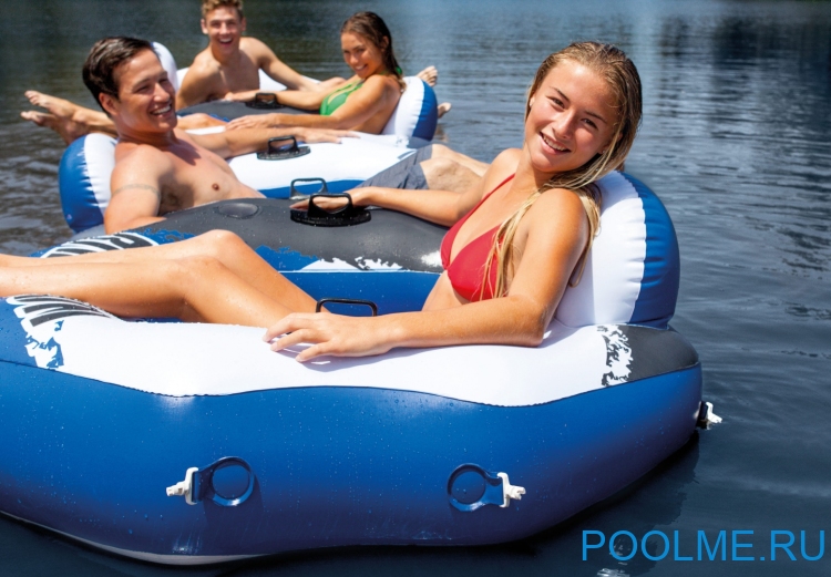 Надувной круг-кресло INTEX "River Run" 130 x 126 см, артикул 58854