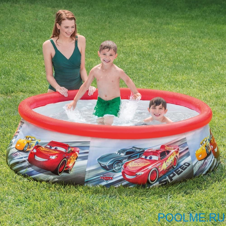 Надувной детский бассейн INTEX "Тачки" 183 x 51 см, артикул 28103 Надувной детский бассейн INTEX "Тачки" 183 x 51 см, артикул 28103