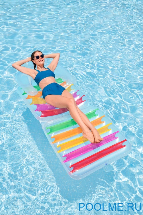 Матрас Bestway Summer Colors со спинкой + складная секция для ног 201 x 89 см, артикул 43023