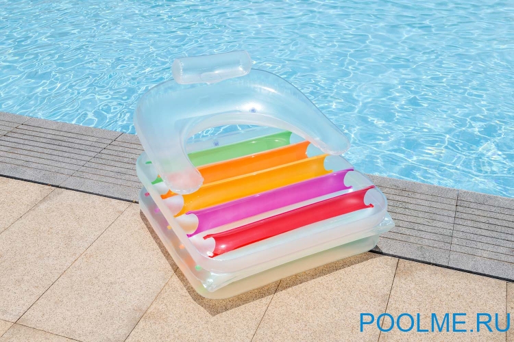 Матрас Bestway Summer Colors со спинкой + складная секция для ног 201 x 89 см, артикул 43023