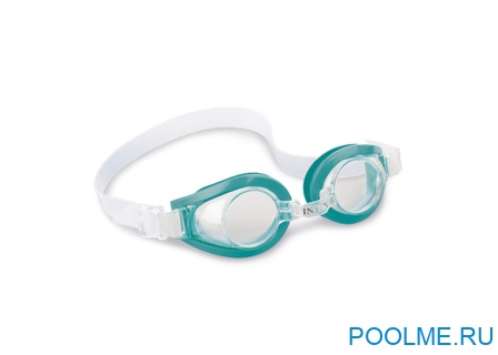 Очки для плавания INTEX "Play" бирюзовые, артикул 55602 Очки для плавания INTEX "Play" бирюзовые, артикул 55602