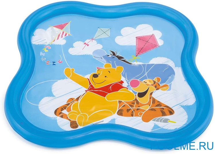 Надувной детский бассейн INTEX "Винни пух" с фонтаном 140 x 140 x 10 см, артикул 58433 Надувной детский бассейн INTEX "Винни пух" с фонтаном 140 x 140 x 10 см, артикул 58433