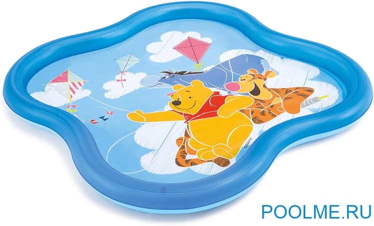 Надувной детский бассейн INTEX "Винни пух" с фонтаном 140 x 140 x 10 см, артикул 58433 Надувной детский бассейн INTEX "Винни пух" с фонтаном 140 x 140 x 10 см, артикул 58433