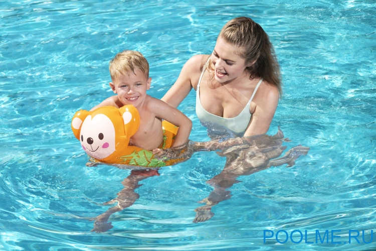 Надувной круг Bestway "Обезьянка" разъемный, артикул 36112-M Надувной круг Bestway "Обезьянка" разъемный, артикул 36112-M