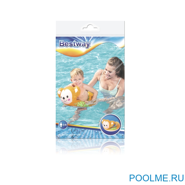 Надувной круг Bestway "Обезьянка" разъемный, артикул 36112-M Надувной круг Bestway "Обезьянка" разъемный, артикул 36112-M