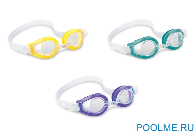 Очки для плавания INTEX "Play" желтые, артикул 55602