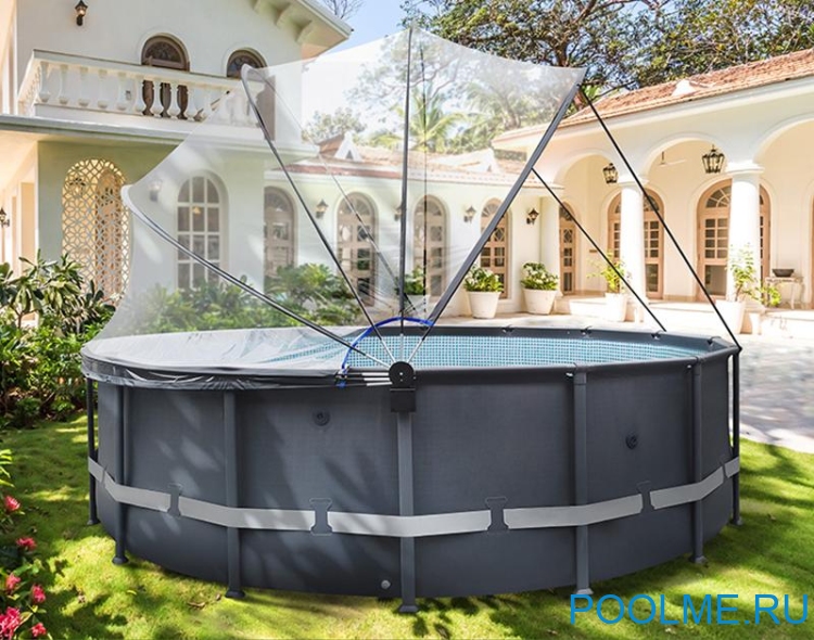 Круглый купол Pool tent материал ПВХ - 200 мкм - Оксфорд, Ø 3.05 метра, артикул PT305