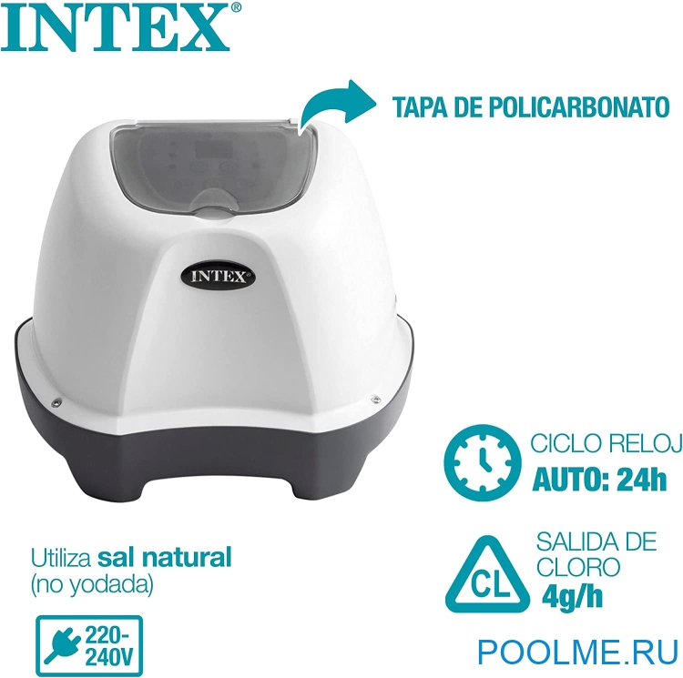 Хлоргенератор INTEX 26664 для фильтра от 1136 до 3785 л/час