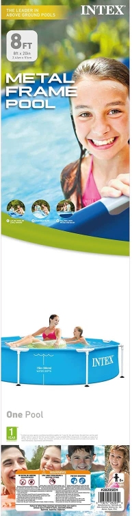 Каркасный бассейн INTEX 28205, размер 2.44 x 0.51 м