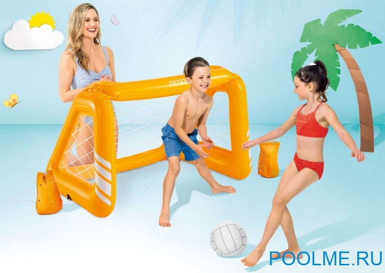 Надувной набор INTEX "Водное поло" 140 x 89 x 81 см, артикул 58507 Надувной набор INTEX "Водное поло" 140 x 89 x 81 см, артикул 58507