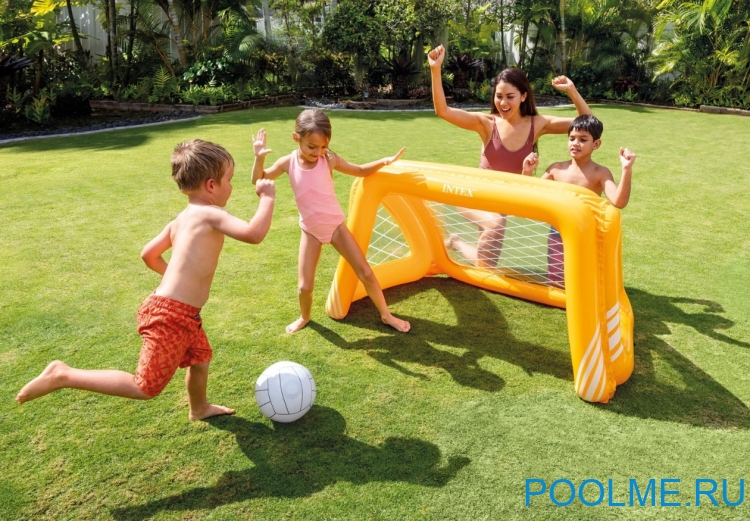 Надувной набор INTEX "Водное поло" 140 x 89 x 81 см, артикул 58507 Надувной набор INTEX "Водное поло" 140 x 89 x 81 см, артикул 58507